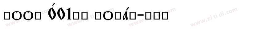 Roos W01SC Roman字体转换